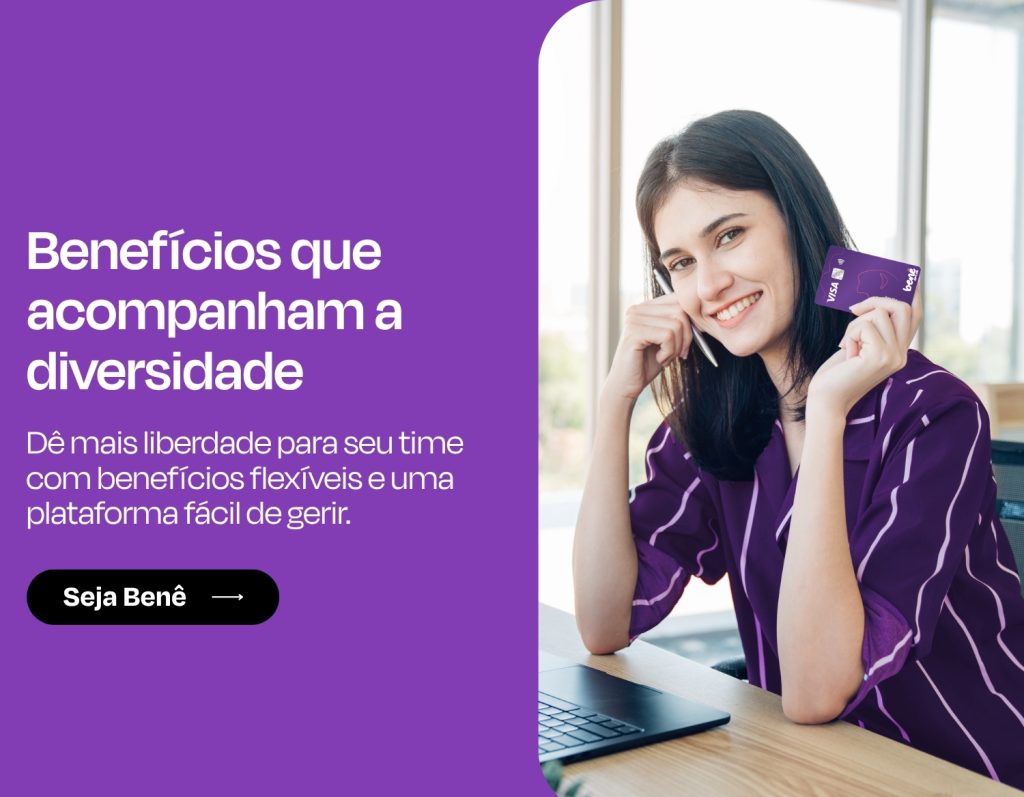 Contrate Já a Benê. A Benê é o melhor cartão multibenefício corporativo, com bandeira Visa e aceitação ampla na vida real.