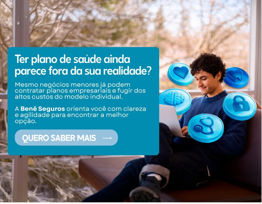 A Benê Seguros facilita a contratação de planos de saúde, odontológico e de vida para empresas, com custo acessível e soluções a partir de 3 vidas.