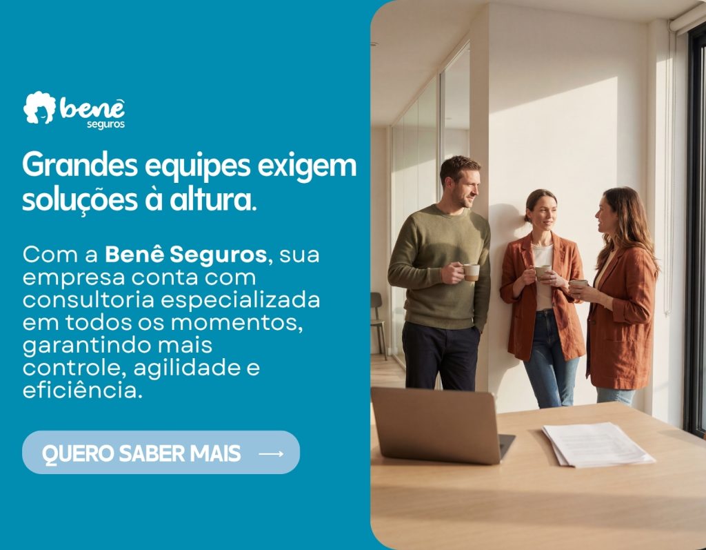 A Benê Seguros facilita a contratação de planos de saúde, odontológico e de vida para empresas, com custo acessível e soluções a partir de 3 vidas. Seguro saúde nas melhores operadoras do Brasil. Consultoria de benefícios corporativos completa para sua empresa.