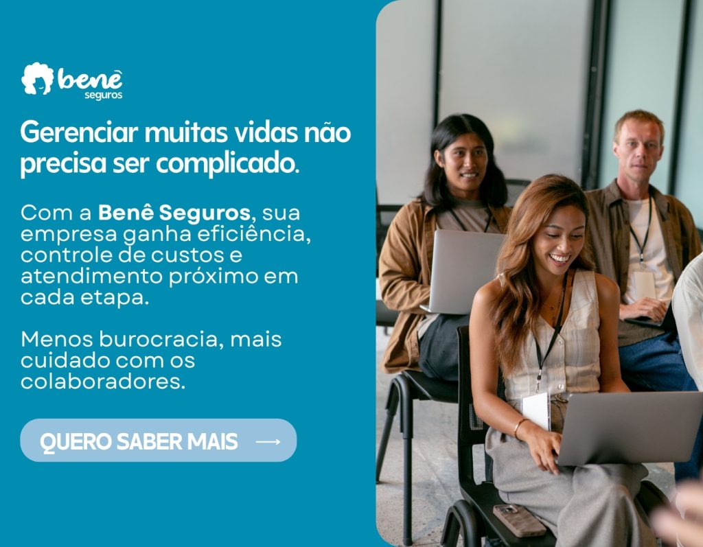A Benê Seguros facilita a contratação de planos de saúde, odontológico e de vida para empresas, com custo acessível e soluções a partir de 2 vidas. Seguro saúde nas melhores operadoras do Brasil. Consultoria de benefícios corporativos completa para sua empresa.